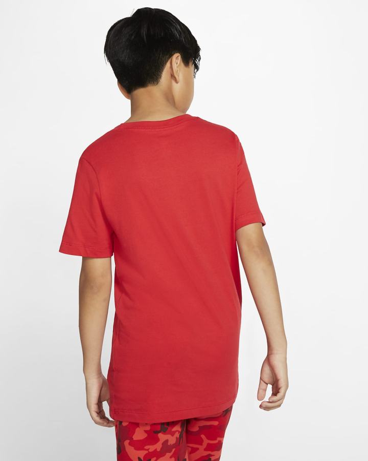 Camiseta Nike Sportswear Kids Niño Rojas Blancas | WRLBF-1876