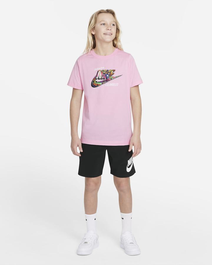 Camiseta Nike Sportswear Kids Niño Rosas | VAZYD-0847