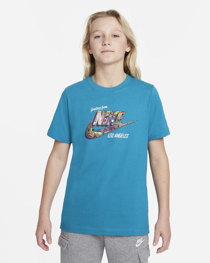 Camiseta Nike Sportswear Kids Niño Rosas | VAZYD-0847
