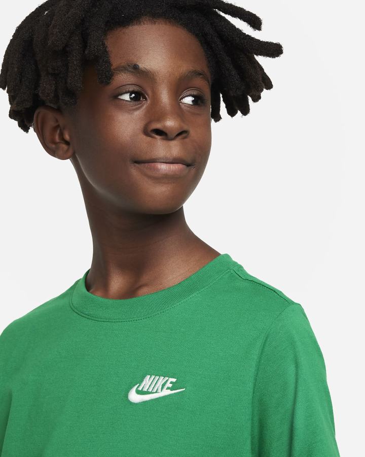 Camiseta Nike Sportswear Kids Niño Verde | QCRHU-5273