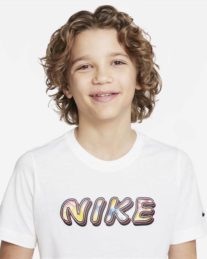 Camiseta Nike Sportswear Kids Tie-Dye Niño Blancas | RJAQI-7935