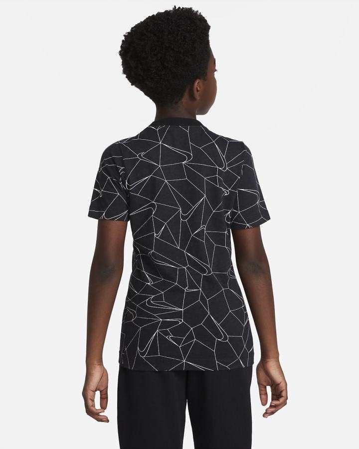 Camiseta Nike Sportswear Kids Winterized Niño Negras | BOALP-5207