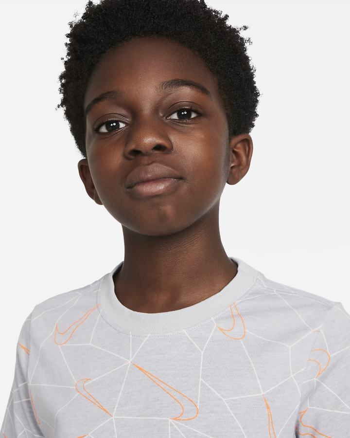 Camiseta Nike Sportswear Kids Winterized Niño Gris Claro | PBCLW-0361