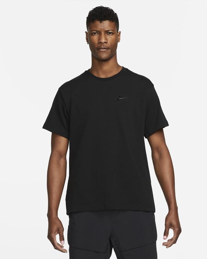 Camiseta Nike Sportswear Lightweight Knit Short-Sleeve Top Hombre Verde Negras | TQEIH-0914