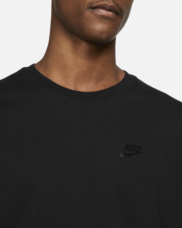 Camiseta Nike Sportswear Lightweight Knit Short-Sleeve Top Hombre Negras | YFTWD-9635