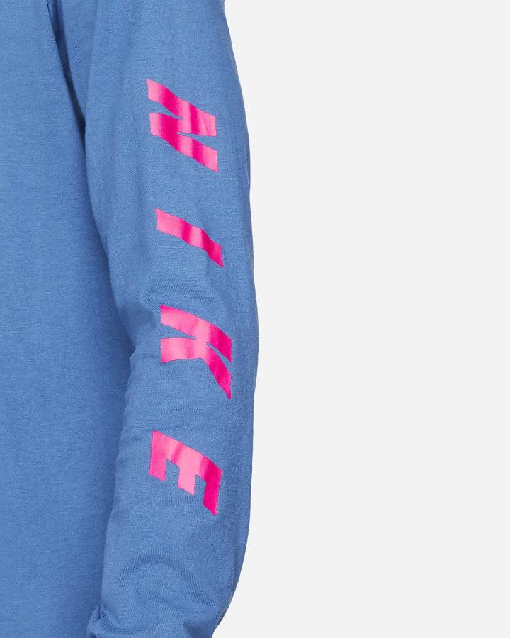 Camiseta Nike Sportswear Long-Sleeve Hombre Azules Oscuro | ALTUB-5146