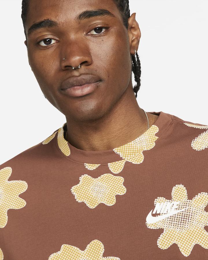 Camiseta Nike Sportswear Long-Sleeve Hombre Marrones | FLGBS-9576