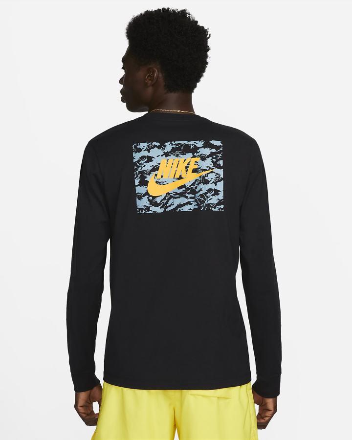 Camiseta Nike Sportswear Long-Sleeve Hombre Negras | JUFCZ-5860
