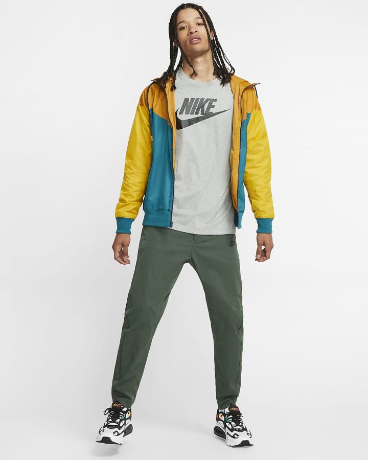 Camiseta Nike Sportswear Long-Sleeve Hombre Gris Oscuro Negras | MIWCR-6023