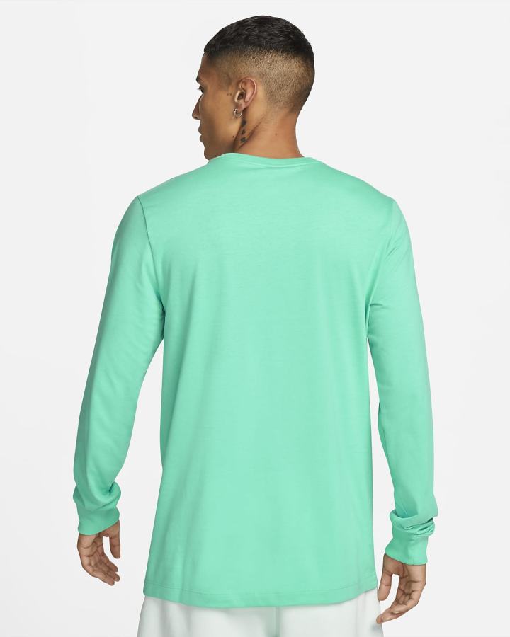 Camiseta Nike Sportswear Long-Sleeve Hombre Verde | NAWVT-6103