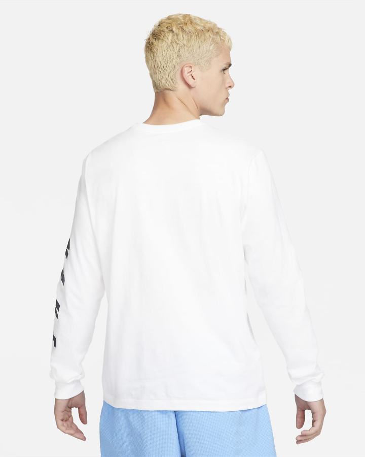 Camiseta Nike Sportswear Long-Sleeve Hombre Blancas | OYKCE-3127