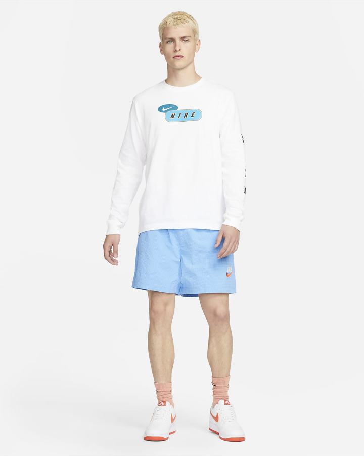 Camiseta Nike Sportswear Long-Sleeve Hombre Blancas | OYKCE-3127