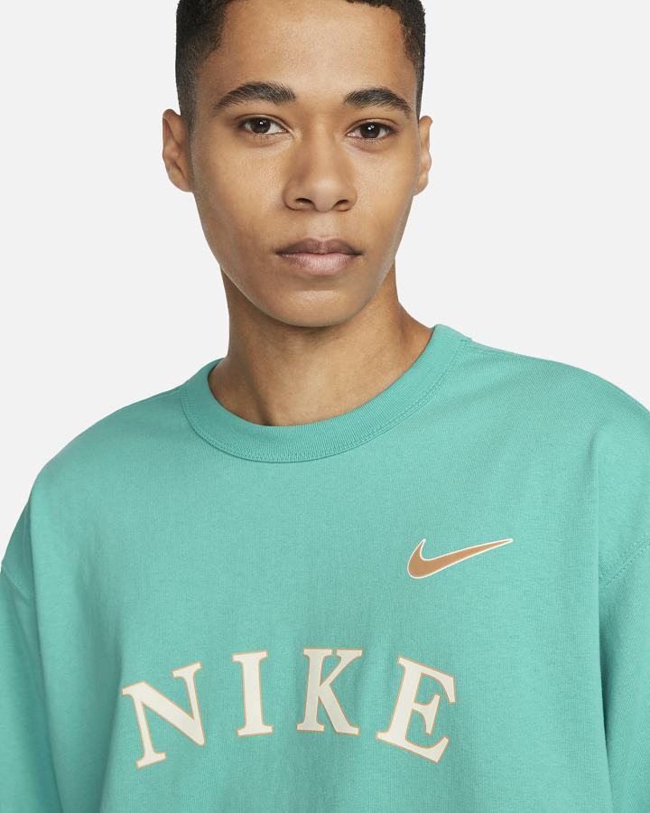 Camiseta Nike Sportswear Long-Sleeve Hombre Turquesa | PEMFZ-0986