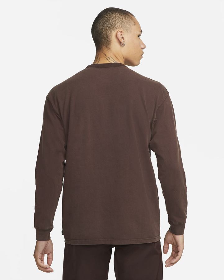 Camiseta Nike Sportswear Long-Sleeve Hombre Marrones Rojas | PSWET-1027