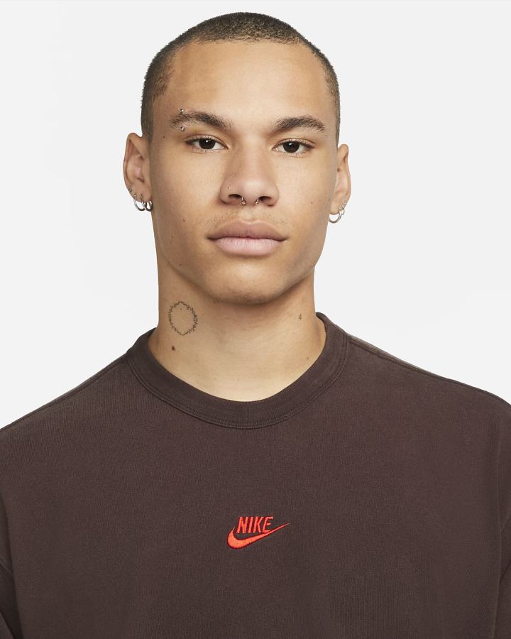 Camiseta Nike Sportswear Long-Sleeve Hombre Marrones Rojas | PSWET-1027