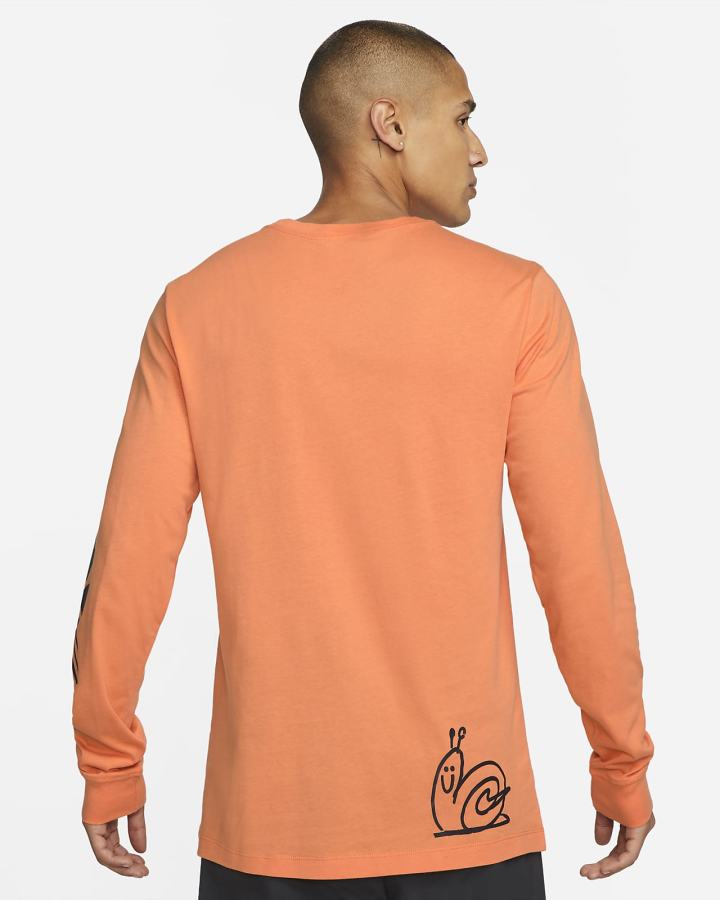 Camiseta Nike Sportswear Long-Sleeve Hombre Naranjas | WNUPE-7093