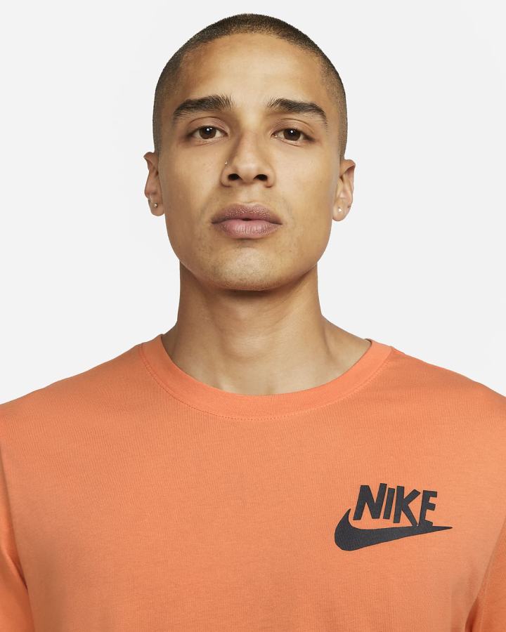 Camiseta Nike Sportswear Long-Sleeve Hombre Naranjas | WNUPE-7093