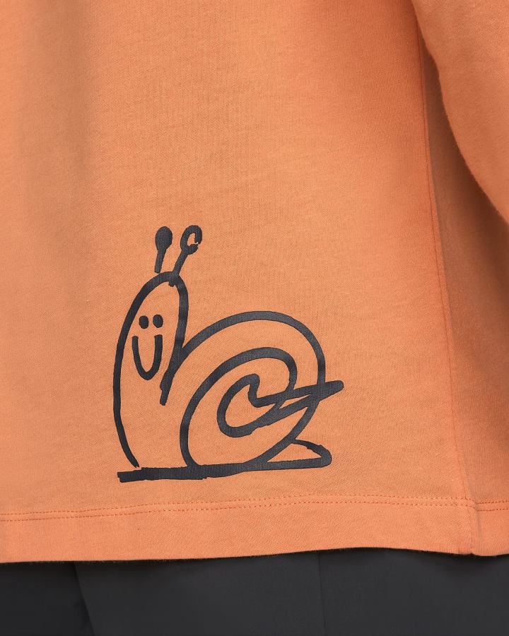 Camiseta Nike Sportswear Long-Sleeve Hombre Naranjas | WNUPE-7093