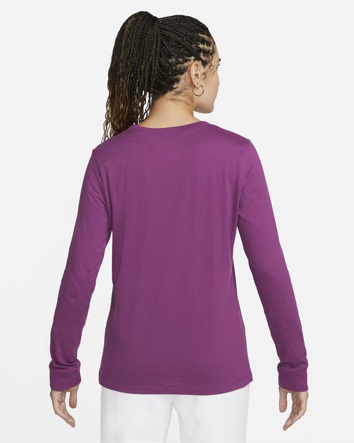 Camiseta Nike Sportswear Long-Sleeve Mujer Blancas | AQDLS-6453