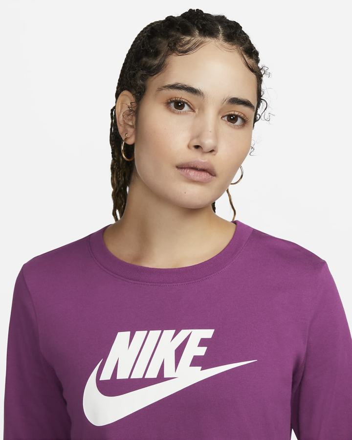 Camiseta Nike Sportswear Long-Sleeve Mujer Blancas | AQDLS-6453