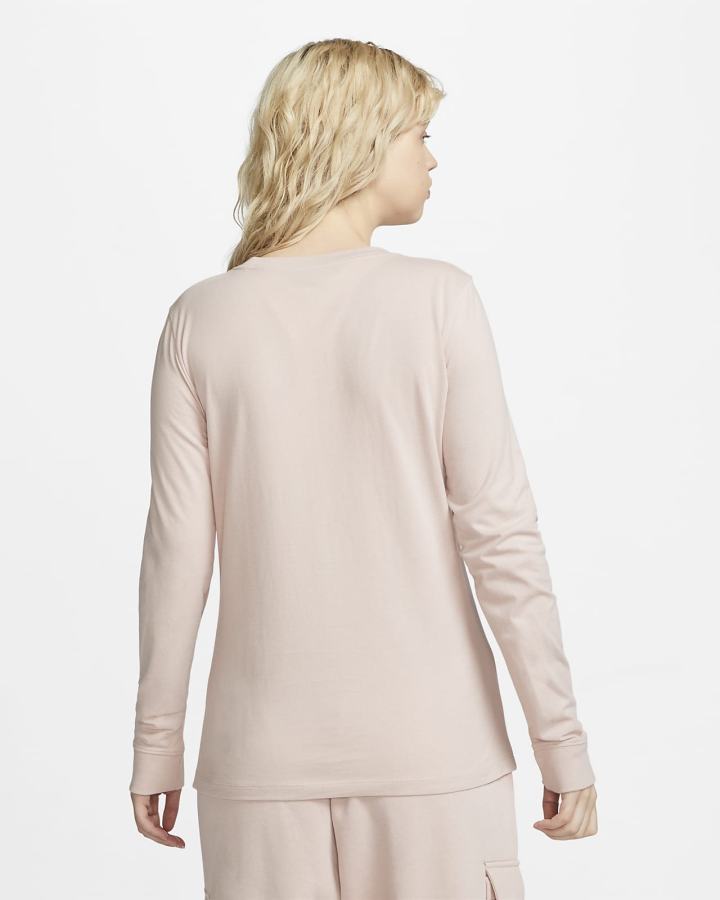 Camiseta Nike Sportswear Long-Sleeve Mujer Rosas | DUIZS-3156