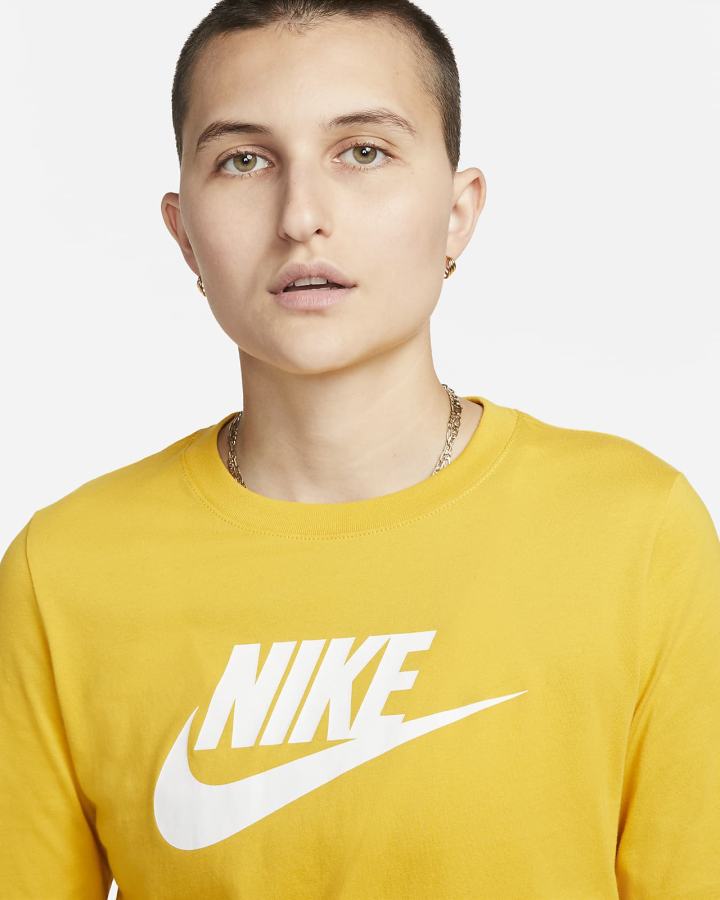 Camiseta Nike Sportswear Long-Sleeve Mujer Amarillo | RYION-6189