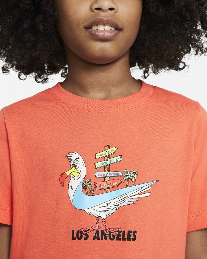 Camiseta Nike Sportswear Los Angeles Kids Niño Naranjas | CPEMJ-0813