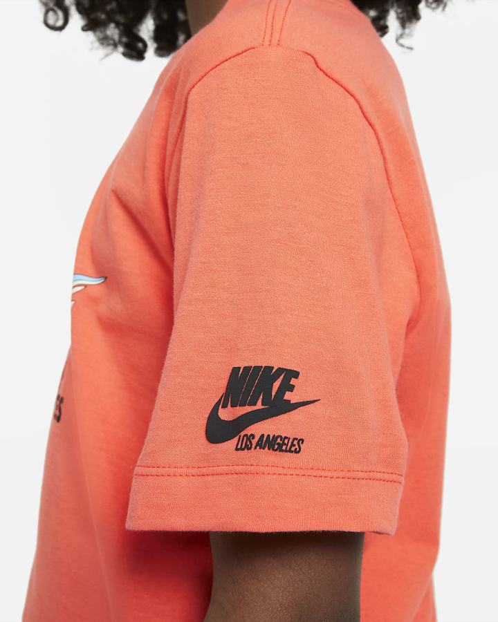 Camiseta Nike Sportswear Los Angeles Kids Niño Naranjas | CPEMJ-0813
