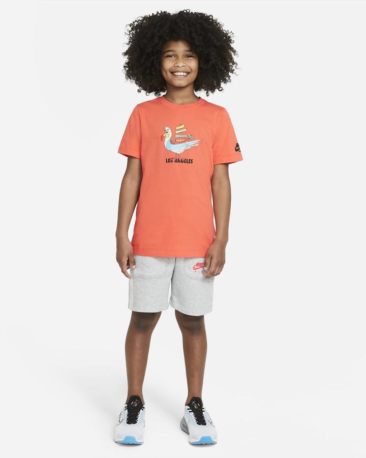 Camiseta Nike Sportswear Los Angeles Kids Niño Naranjas | CPEMJ-0813