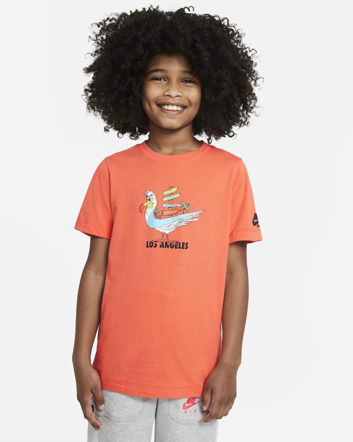 Camiseta Nike Sportswear Los Angeles Kids Niño Naranjas | CPEMJ-0813