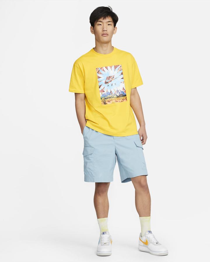 Camiseta Nike Sportswear Max90 Hombre Amarillo | GVYSN-1870