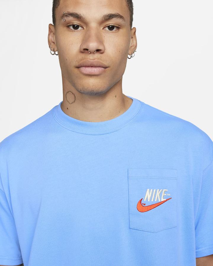 Camiseta Nike Sportswear Max90 Hombre Azules | EZKCM-1049