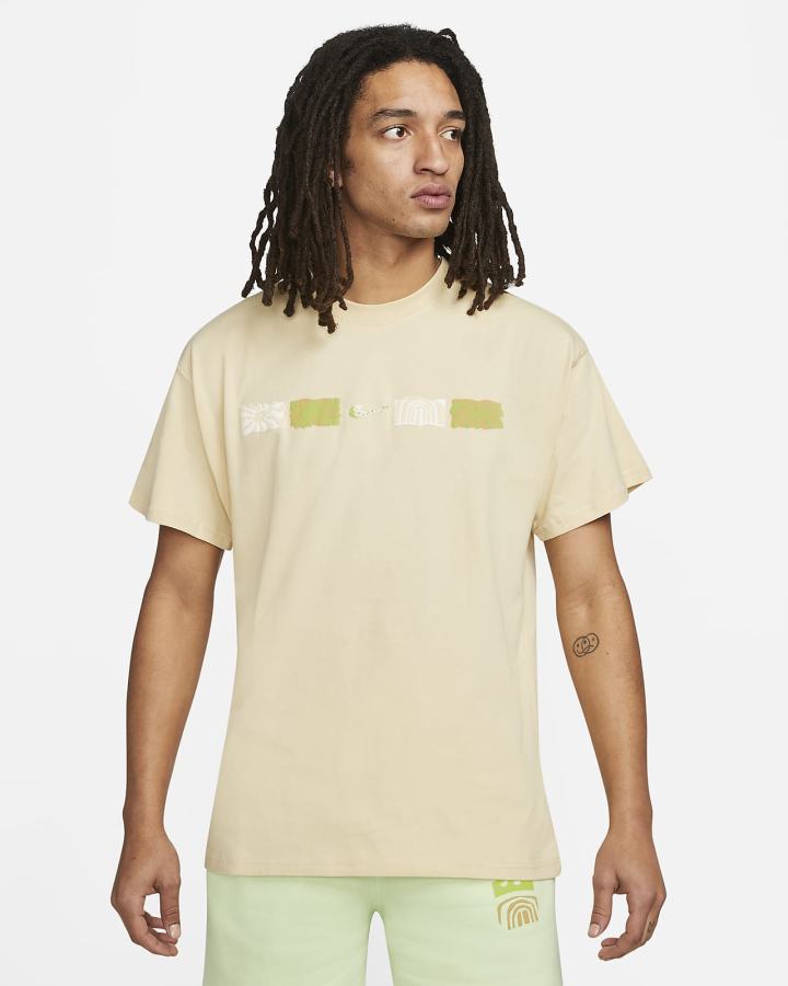 Camiseta Nike Sportswear Max 90 Hombre Amarillo Claro Verde | XPDST-9685