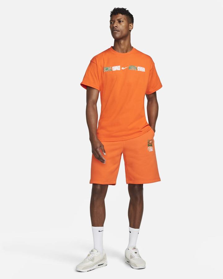 Camiseta Nike Sportswear Max 90 Hombre Naranjas Azules Claro | VLKAB-9174