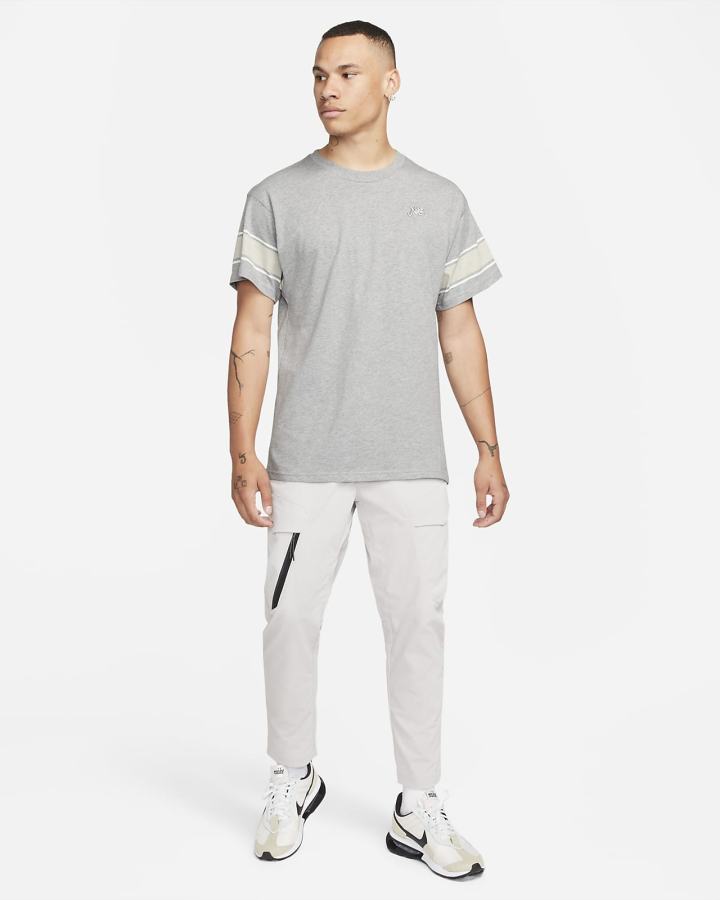 Camiseta Nike Sportswear Max 90 Varsity Hombre Gris Oscuro | JGRZA-3796