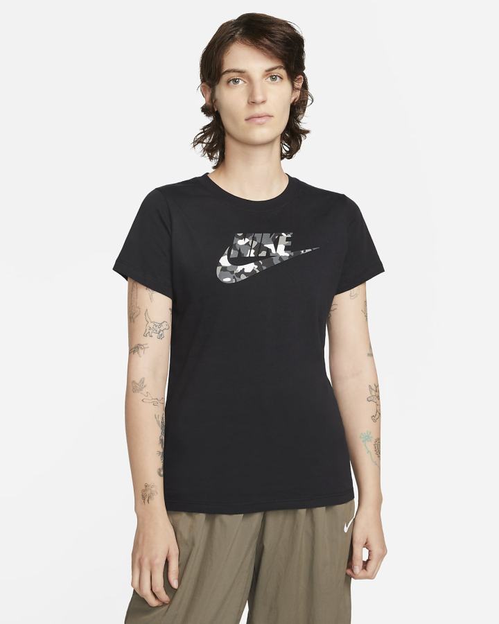 Camiseta Nike Sportswear Mujer Negras | DKFUT-8621