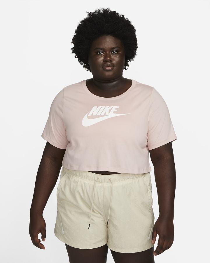 Camiseta Nike Sportswear (Plus Size) Mujer Rosas | BUGKD-3289