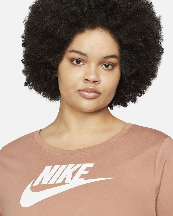 Camiseta Nike Sportswear (Plus Size) Mujer Marrones | BXUZE-1829