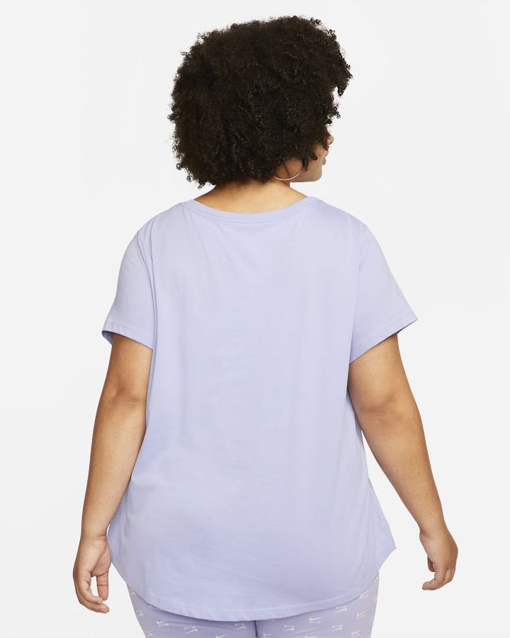Camiseta Nike Sportswear (Plus Size) Mujer Moradas | DKQEU-6570