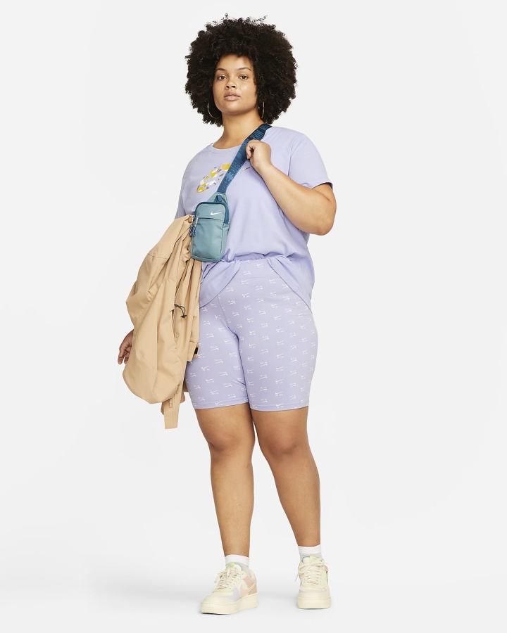 Camiseta Nike Sportswear (Plus Size) Mujer Moradas | DKQEU-6570
