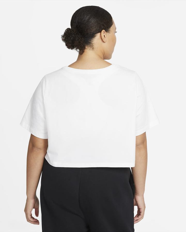 Camiseta Nike Sportswear (Plus Size) Mujer Blancas | GUKHZ-5812