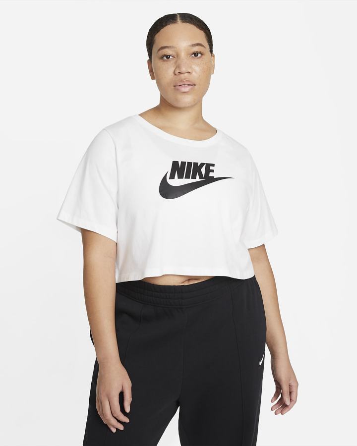 Camiseta Nike Sportswear (Plus Size) Mujer Blancas | GUKHZ-5812
