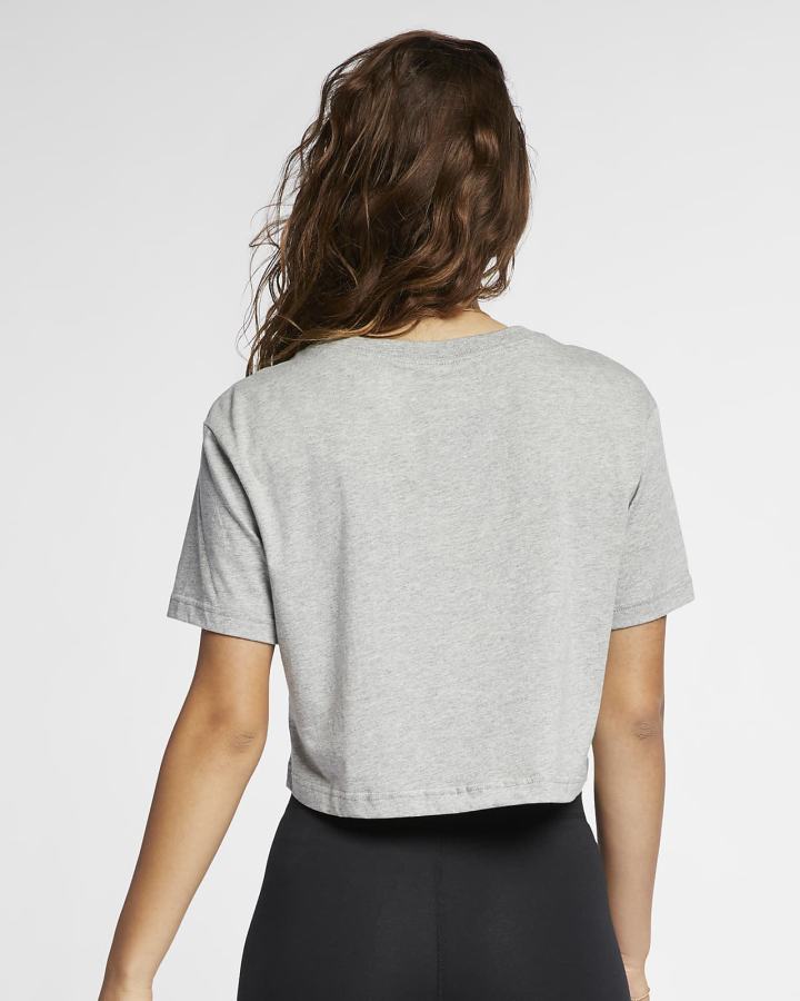 Camiseta Nike Sportswear (Plus Size) Mujer Gris Oscuro Negras | HQEDL-1690