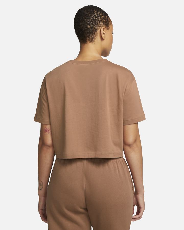 Camiseta Nike Sportswear (Plus Size) Mujer Blancas | JQAMY-8560