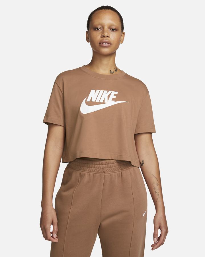 Camiseta Nike Sportswear (Plus Size) Mujer Blancas | JQAMY-8560