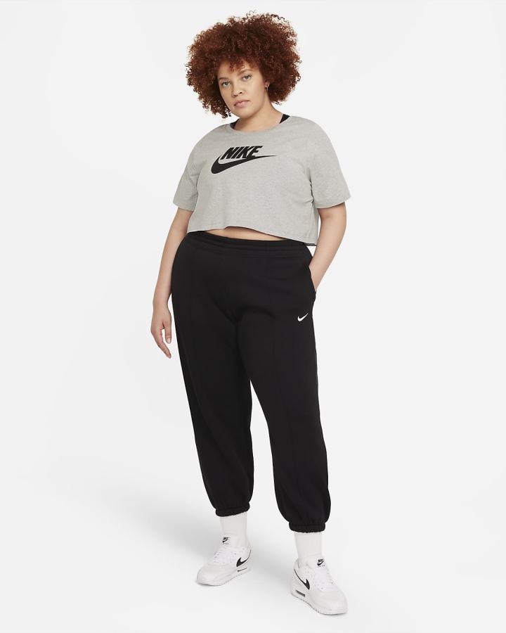 Camiseta Nike Sportswear (Plus Size) Mujer Gris Oscuro | ODHXS-1270