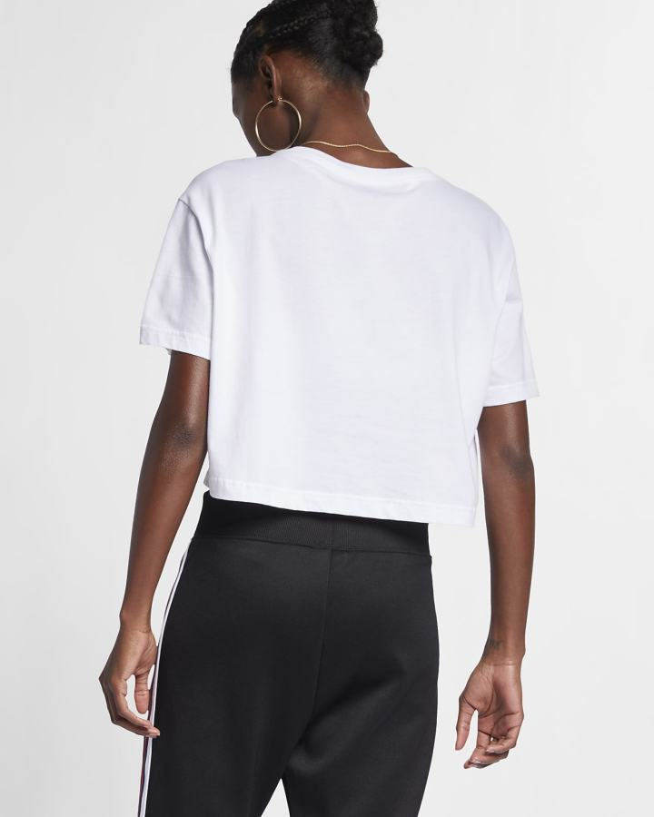 Camiseta Nike Sportswear (Plus Size) Mujer Blancas Negras | RZGXC-7506