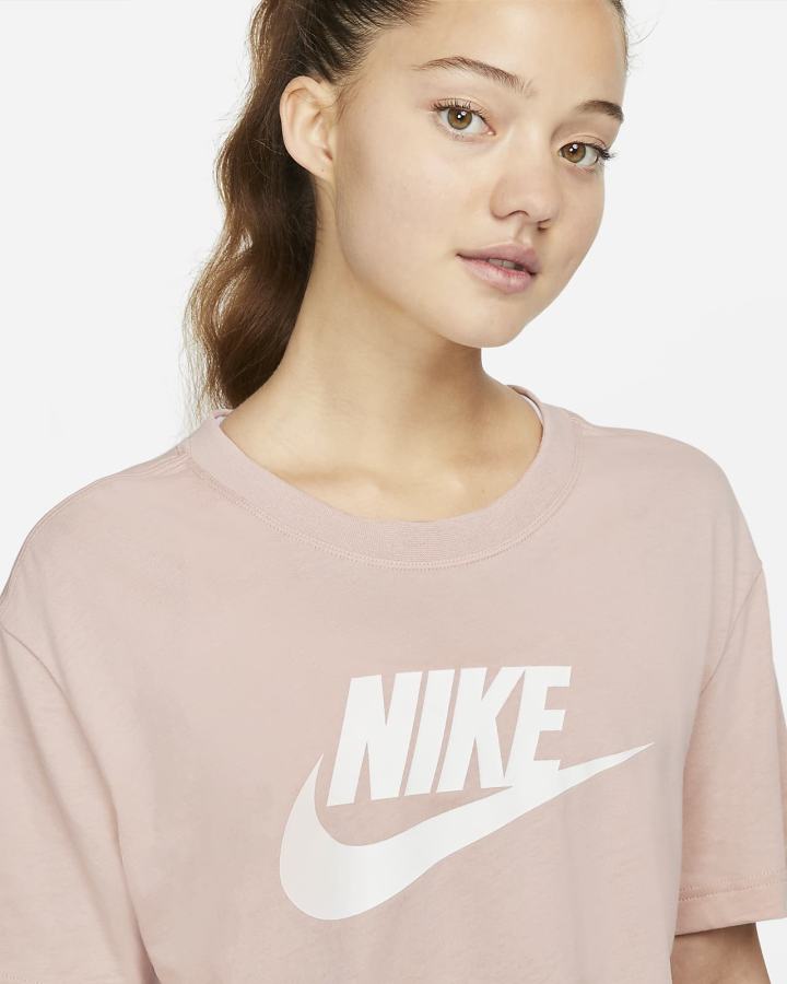 Camiseta Nike Sportswear (Plus Size) Mujer Rosas Blancas | ZAHLX-5683
