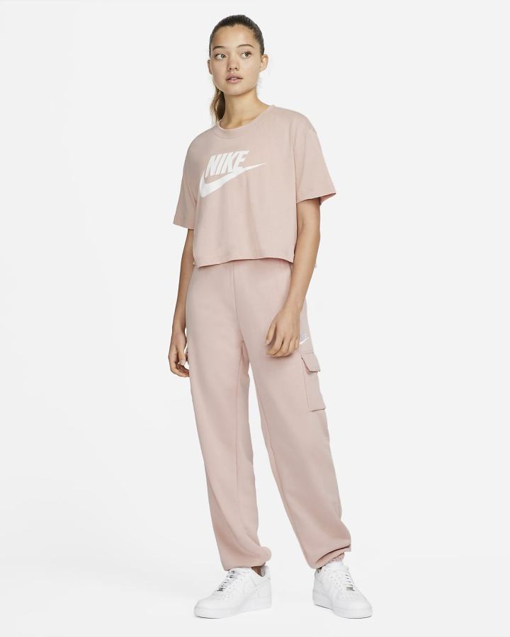 Camiseta Nike Sportswear (Plus Size) Mujer Rosas Blancas | ZAHLX-5683