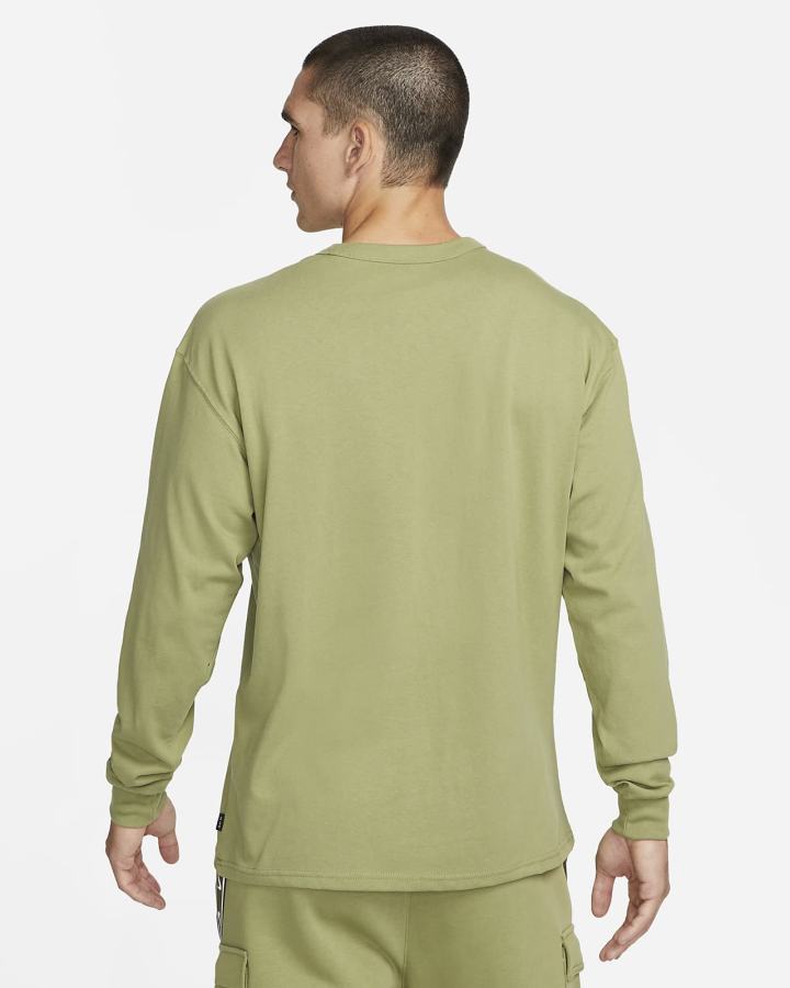 Camiseta Nike Sportswear Premium Essentials Long-Sleeve Pocket Hombre Negras | AITXY-6125